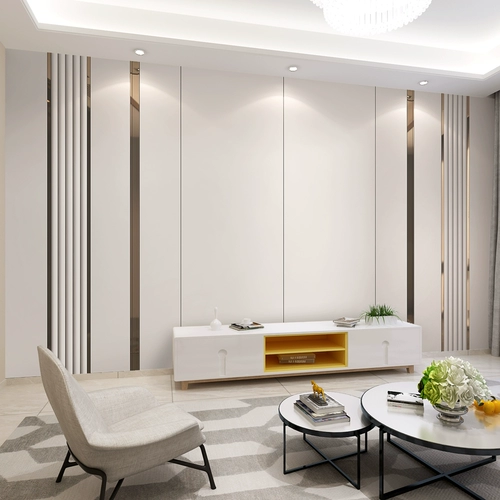 Современная легкая роскошная жесткая сумка телевизор Фоны Стена Склабальная спальня гостиная диван фоновый