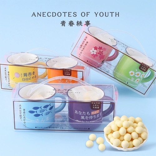 Японские молочнокислые бактерии небольшая булочка Оригинальная креативная сеть красная керамическая чашка с высоким значением.