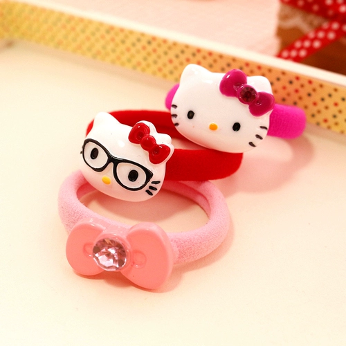 Hello Kitty, аксессуар для волос, эластичная мультяшная детская резинка для волос