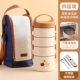 [Микроволновая модель] Little Bear Four -Layer+Dailware+Blue и White Screation Bag