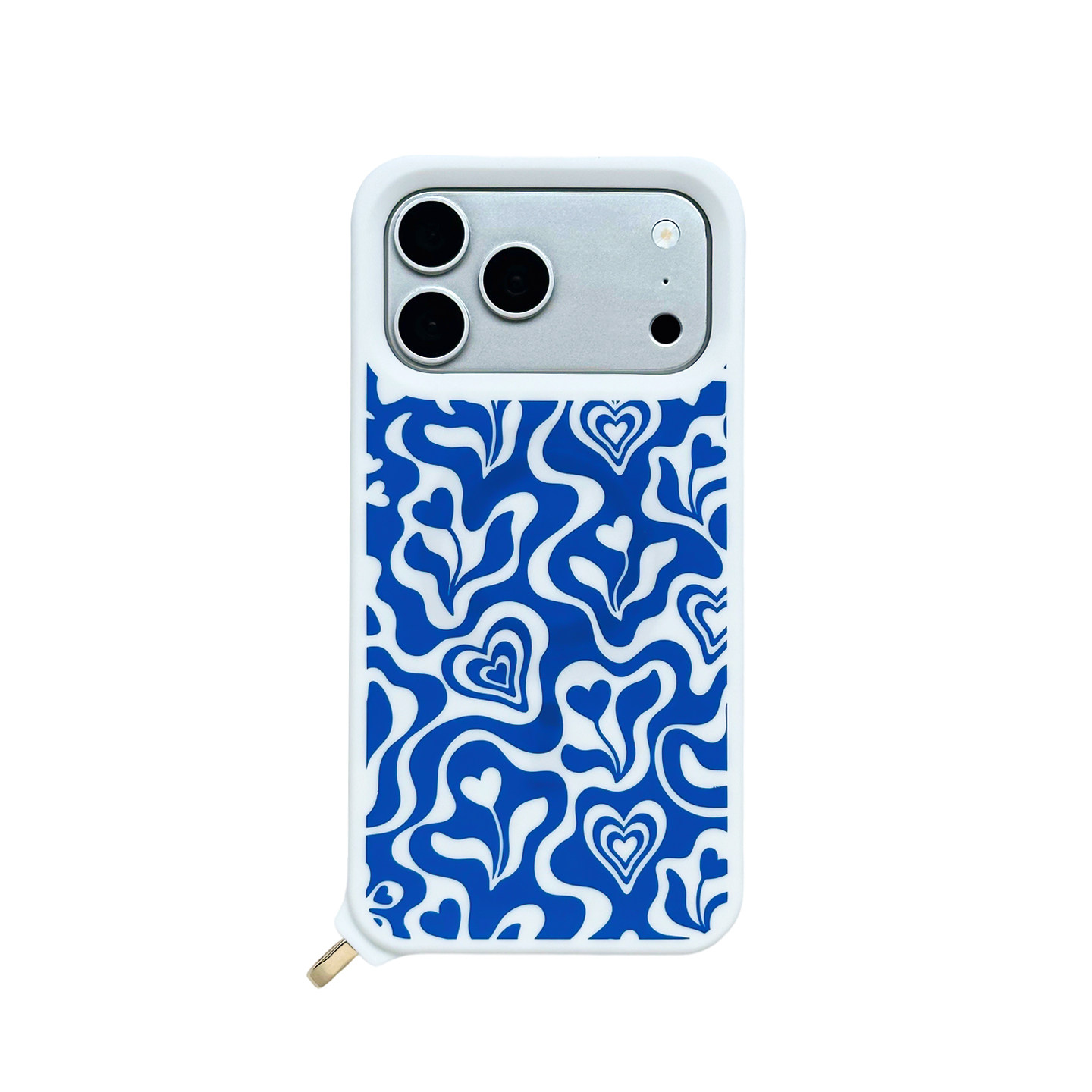 CLICHE Vintage Blue Waves Hearts iPhone Case