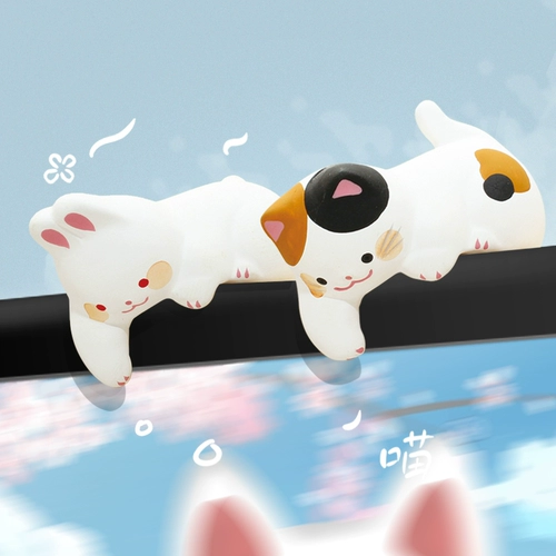 Японский ноутбук, экран, ЖК-дисплей, настольная памятная кукла, кролик, кот