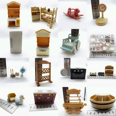 taobao agent Spot daily simulation home life furniture wooden plastic micro -shrinkable hand doll doll doll furnishings