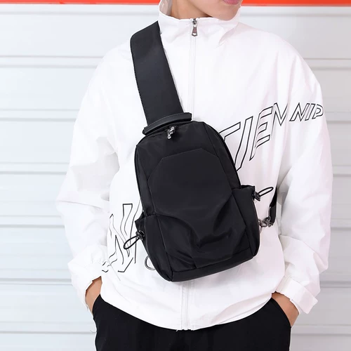 Мужская нагрудная сумка, сумка через плечо, универсальная сумка на одно плечо, модный универсальный рюкзак, делается под заказ, городской стиль