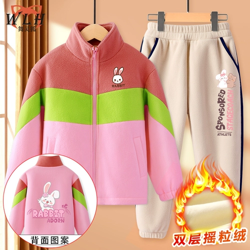 Утепленный зимний комплект, детский спортивный демисезонный бархатный пуховик, 2023, подходит для подростков