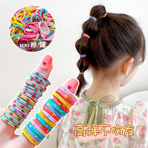 Детская эластичная безвредная резинка, детский аксессуар для волос, не повреждает волосы