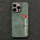 Alcantara Phone Cases Covers Suede Microfiber Anti Fingerprint Business MPerformance AMG Audi Motorsport High End Premium iPhone 15, iPhone 15 Plus, iPhone 15 Pro, iPhone 15 Pro Max