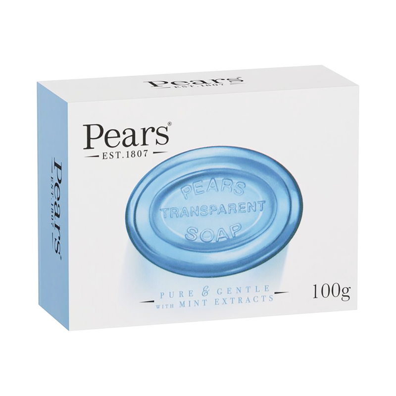 【自营】Pears/梨牌透明水晶香皂100g洁面沐浴精油皂滋润不紧绷