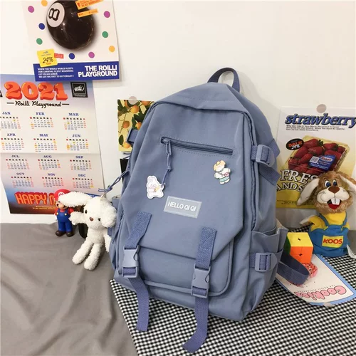 Сумка, вместительный и большой японский универсальный школьный рюкзак, для средней школы, в корейском стиле