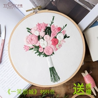 Одна улыбка, городская сумка+20 см имитация бамбуковая вышивка, графическое видеоурок