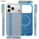Four-Petal Pattern Jacquard Woven Space Orange Magnetic Phone Case for iPhone 17, 16, 15, 14 and 13