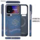 Pinkson Ink Weave Blue Teal Carbon Fiber Limited Hard Phone Case for Xiaomi 17