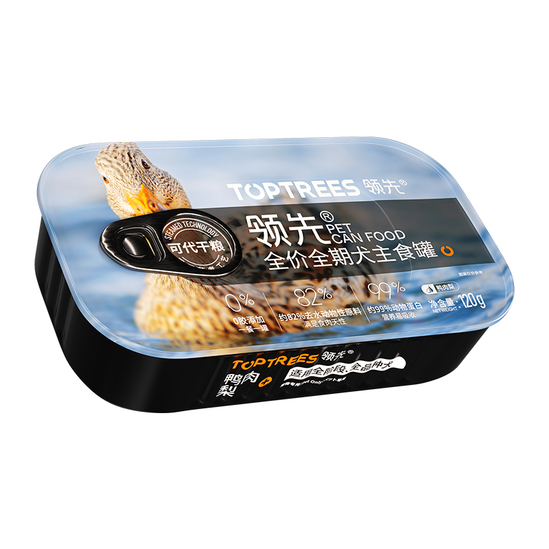 【尝鲜】领先狗主食罐头鸭肉梨口味120g