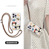 [Q-версия Disney] Четыре угловых отверстия для темляка и длинный ремень через плечо.