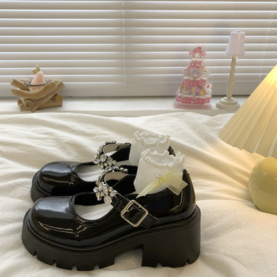 taobao agent Summer footwear English style, high Japanese suitable with a skirt platform, British style, 2022 collection
