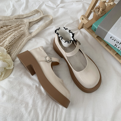 taobao agent White footwear, summer Japanese suitable with a skirt platform, 2022