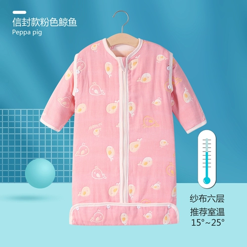 Марлевый летний тонкий хлопковый универсальный спальный мешок для новорожденных на четыре сезона