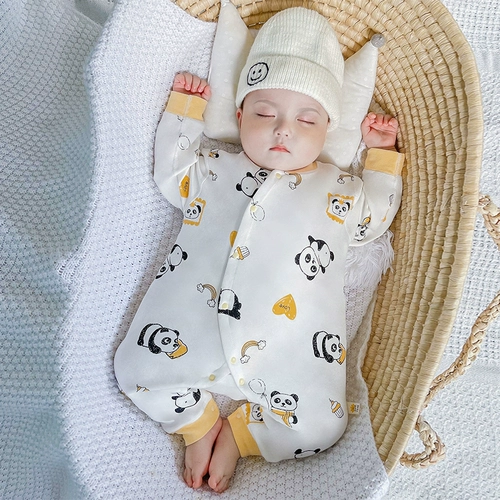 Детское хлопковое тонкое осеннее боди для новорожденных для девочек для выхода на улицу, в западном стиле