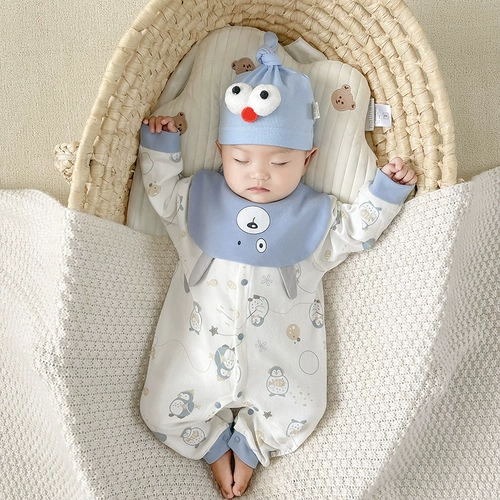 Демисезонный комбинезон для новорожденных для младенца, тонкое детское хлопковое боди