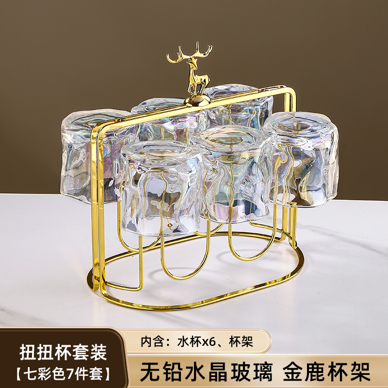 Colorful 6-Cup Elk Cup Holder