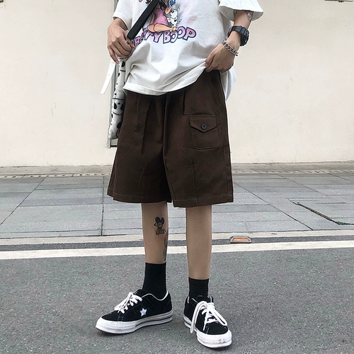 Японские ретро летние тонкие шорты, цветные штаны для отдыха, большой размер