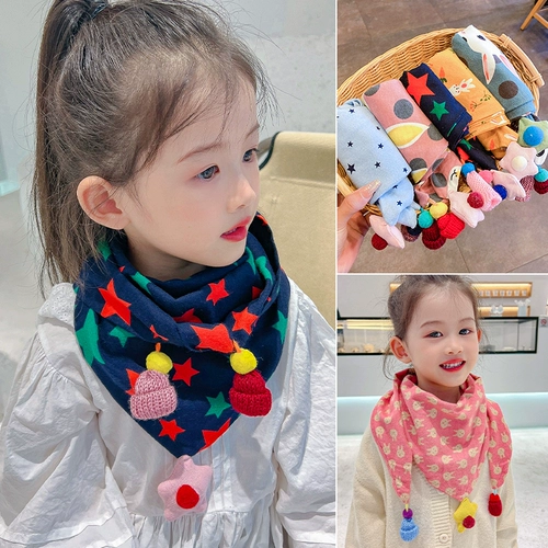 Детский мультяшный демисезонный шарф для раннего возраста, ветрозащитный удерживающий тепло шарф-платок для мальчиков