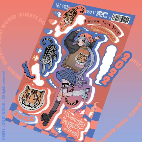 [Прекращено] Корейский официальный официальный подлинный Domi World2022 наклейки на выпуклые открытки карты карты карты карты карты