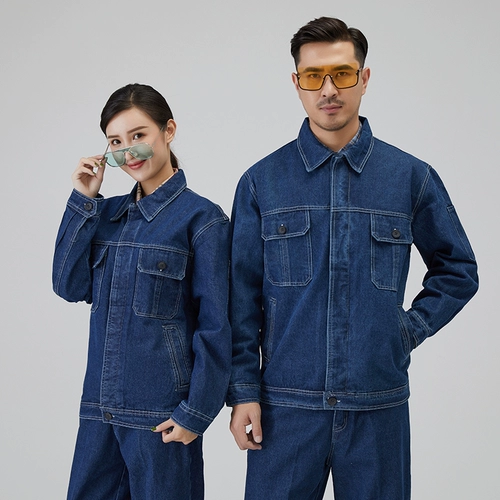 Униформа медсестры, демисезонный хлопковый джинсовый комбинезон, увеличенная толщина, защита от ожогов, делается под заказ