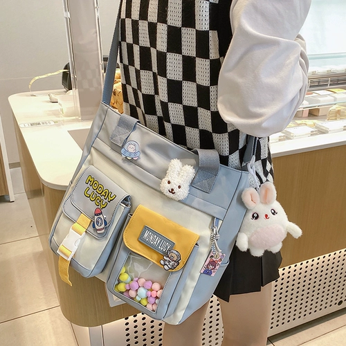 Ремешок для сумки, вместительная и большая сумка через плечо, сумка на одно плечо для отдыха, в корейском стиле, коллекция 2021