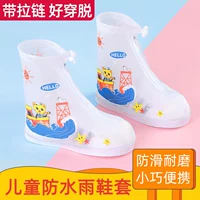 Детские водонепроницаемые бахилы для мальчиков, нескользящие носки, износостойкие высокие сапоги, увеличенная толщина