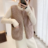Жилет, короткая осенняя майка топ, бархатная куртка, в корейском стиле