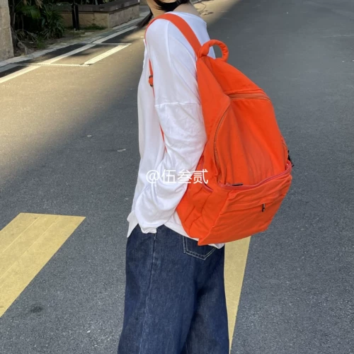 Sunset Orange Red | Retro Water Water Canal Watery Watery Two -Should -должно быть -должно быть оригинальное школьное белье по рюкзаку Старая школа, женщина