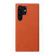 Melkco Textured Orange Leather Galaxy Genuine leather Phone Case for Galaxy S26, and Galaxy S26, Galaxy S25, Galaxy S24, Galaxy S23, Galaxy S22