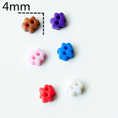 taobao agent BJD baby clothing auxiliary materials are very small mini baby clothing auxiliary materials soldiers DIY handmade 4mm small flower buckle 10