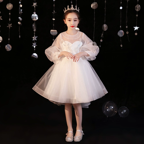 Наряд маленькой принцессы, свадебное платье, вечернее платье, осенний костюм, из фатина, в западном стиле