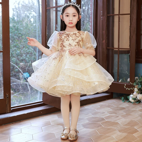 Наряд маленькой принцессы, свадебное платье, детское вечернее платье, наряд для музыкальных выступлений, костюм, подарок на день рождения