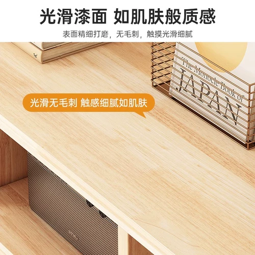 Chaoquduo книжная полка из цельного дерева, напольная стойка для хранения, простой книжный шкаф, низкий шкаф, домашняя гостиная, детский сетчатый шкаф для хранения