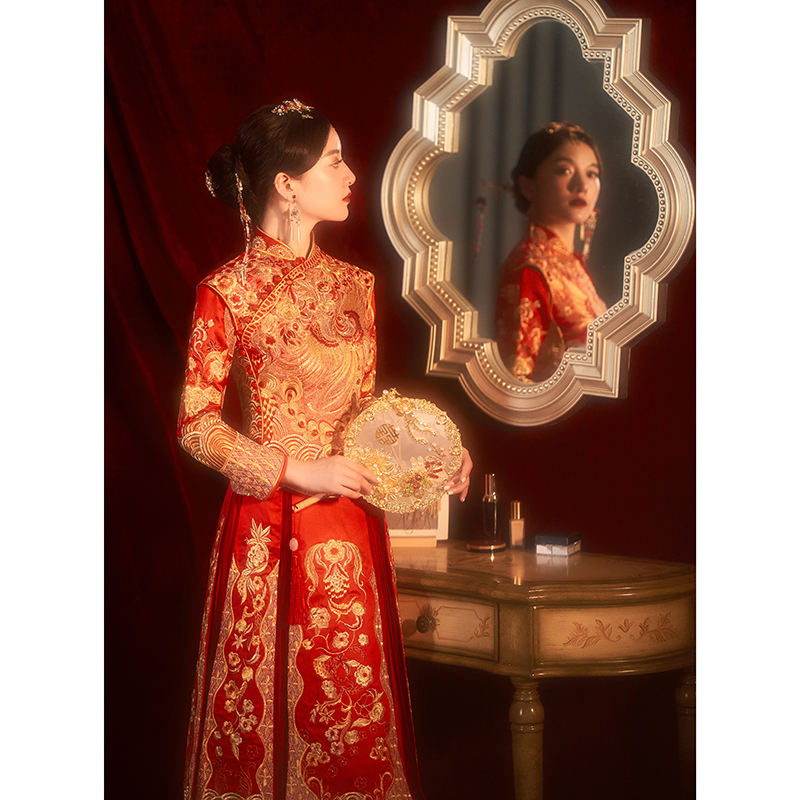 xiuhe clothing 2020 new wedding dress chinese style wedding dress chinese dress slim wedding toast dress bride dress