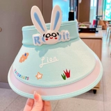 Детский милый мультяшный кролик, летняя ультрафиолетовая детская солнцезащитная шляпа на солнечной энергии, защита от ультрафиолета