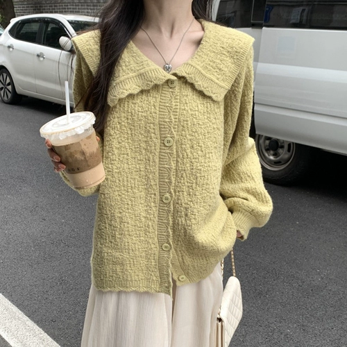 Демисезонный трикотажный свитер, куртка, сексуальный кардиган, лонгслив, свободный крой