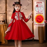 Красная флисовая заколка для волос