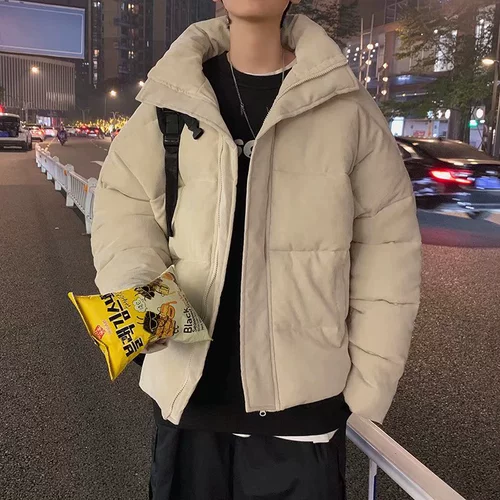 Хлопковое пальто мужчин 2021 Осень и Зимнее Новое Стенд воротнич