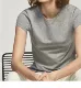Tây Ban Nha đơn MD quần áo của phụ nữ MD của phụ nữ cổ điển áo phông trắng ngắn tay cơ bản hàng đầu 06850900250 - Áo phông