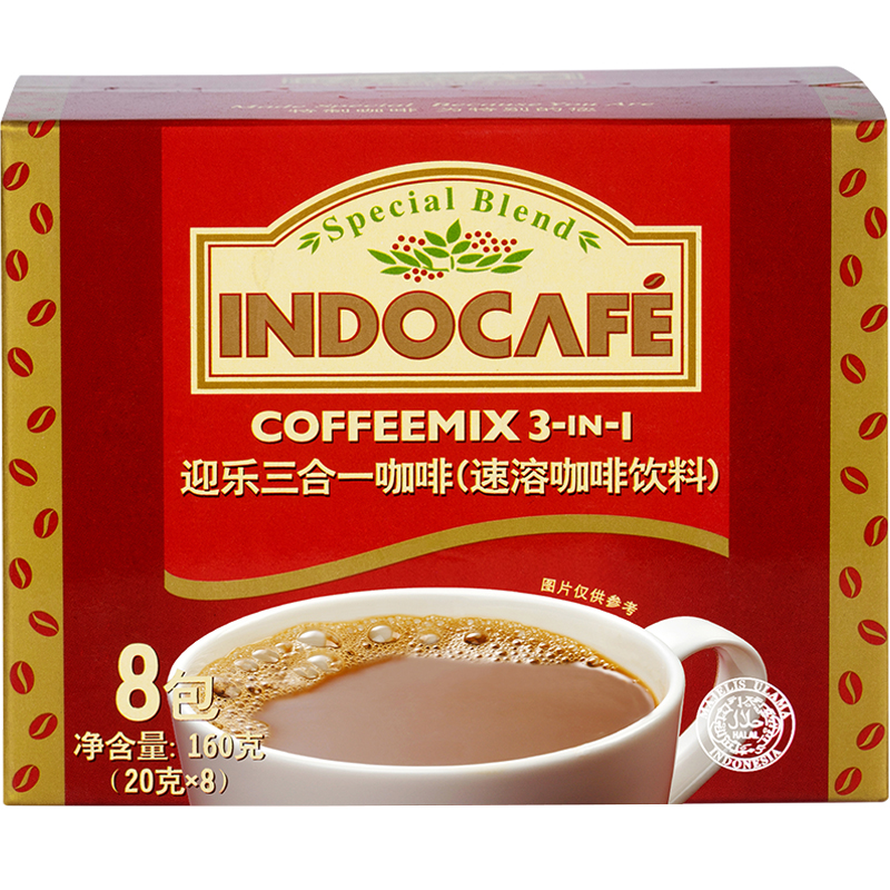 印尼进口 Indocafe 迎乐 二合一速溶咖啡 18g*5包 天猫优惠券折后￥5.9包邮（￥15.9-10）