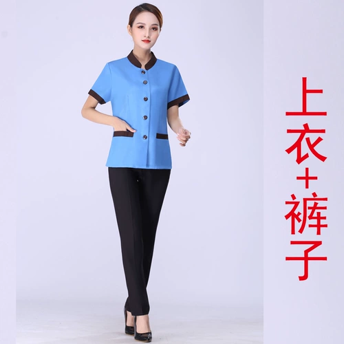 Комнатный летний дышащий комплект для работы, короткий рукав