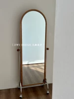 Ретро книжная полка из натурального дерева, зеркало для спальни, журнал