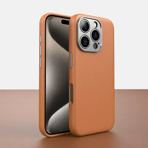Balueus iPhone 16 Phone Cases Covers Genuine Leather Magsafe High-end iPhone 16, iPhone 16 Plus, iPhone 16 Pro, iPhone 16 Pro Max