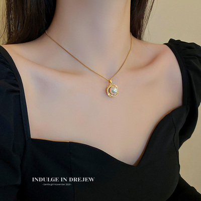 taobao agent Pendant, necklace, small design advanced sweater, 2022 collection, light luxury style, high-quality style