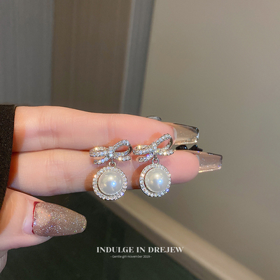 taobao agent Silver advanced earrings, high-quality style, light luxury style