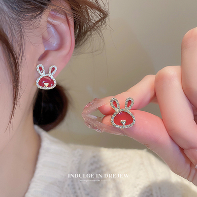 taobao agent Birthday charm, rabbit, demi-season cute elite earrings